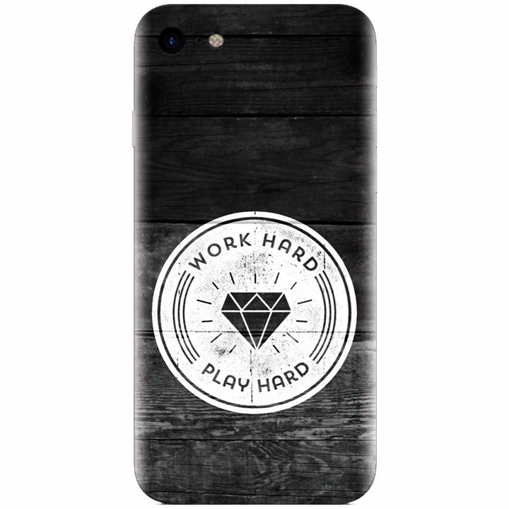 Szilikon tok kompatibilis Apple Iphone 5 / 5S / SE, Work Hard Play Hard