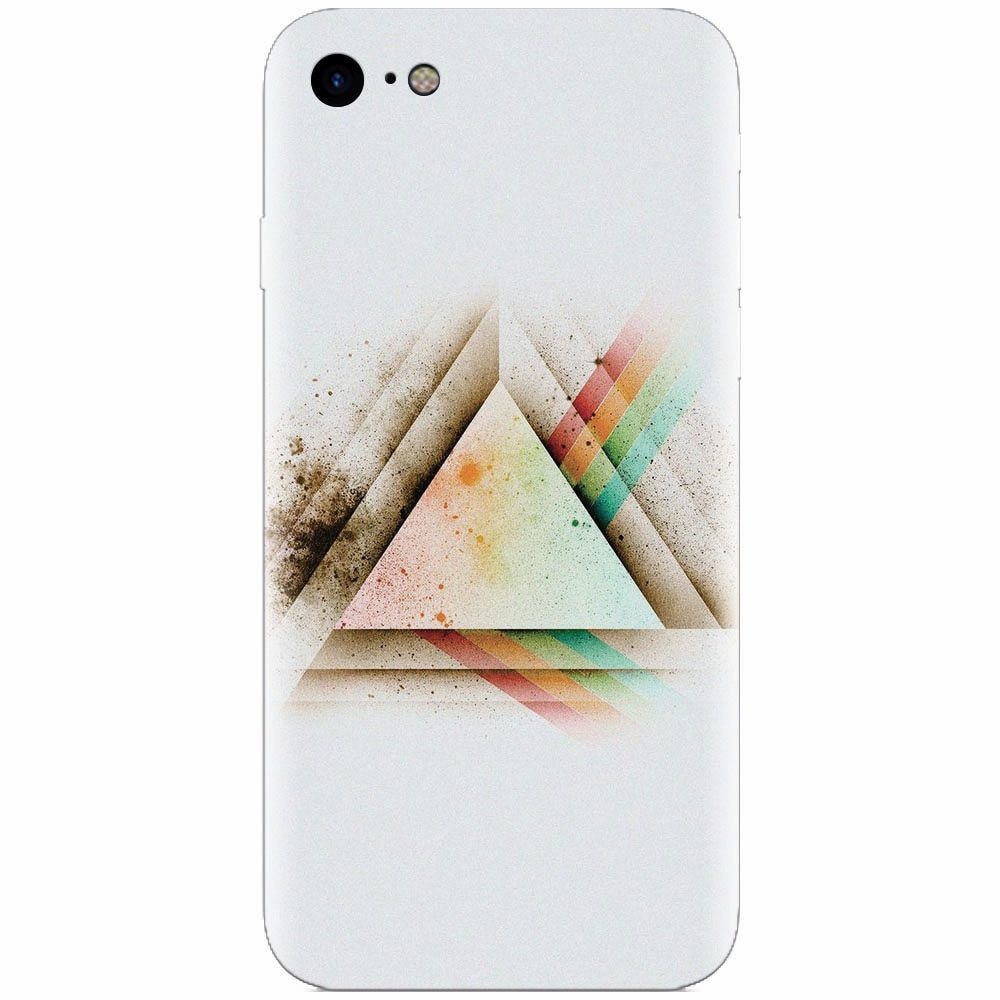 Husa silicon pentru Apple Iphone 5 / 5S / SE, Abstract Grunge Light Triangle