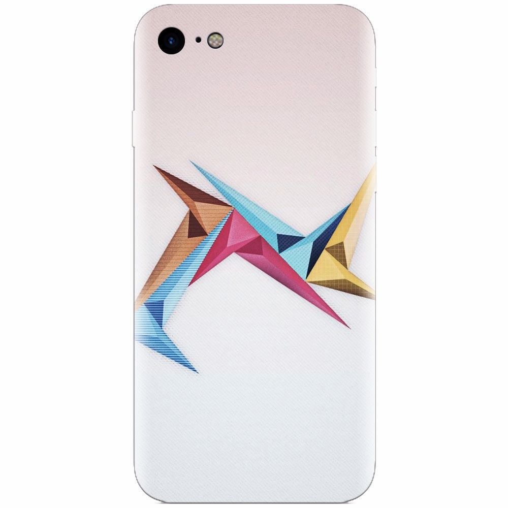 Husa silicon pentru Apple Iphone 6 / 6S, Abstract Minimalistic Colors Triangles