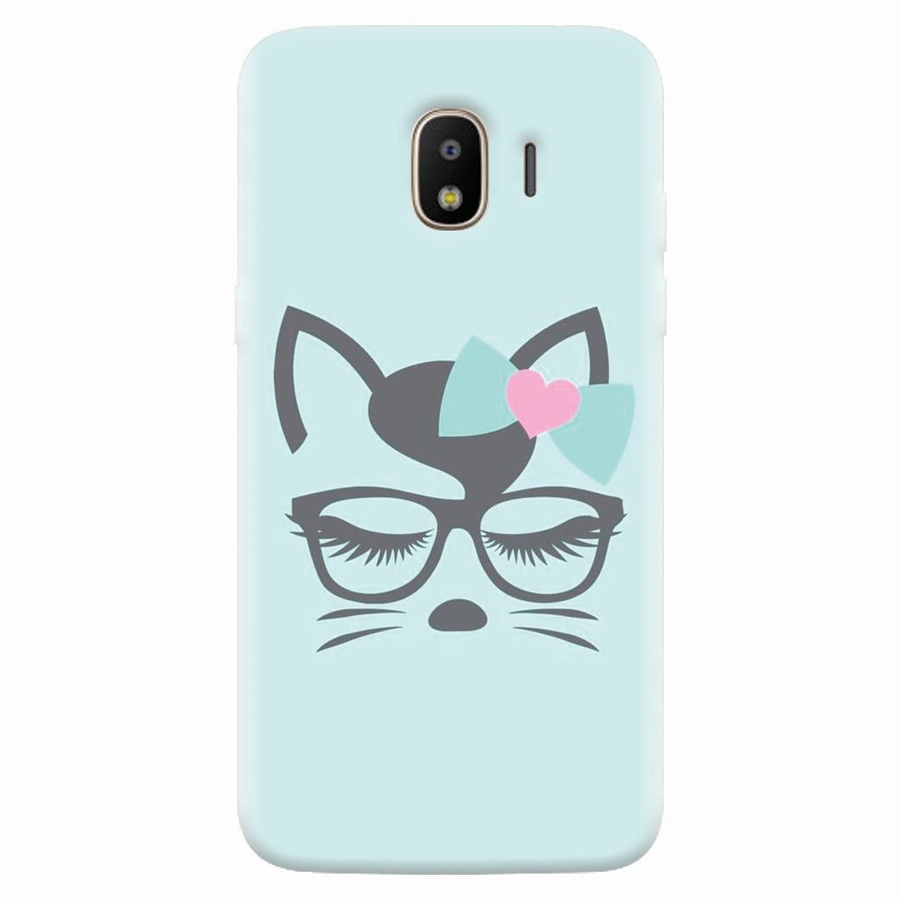 Husa silicon pentru Samsung Galaxy J4 2018, Angel Cat