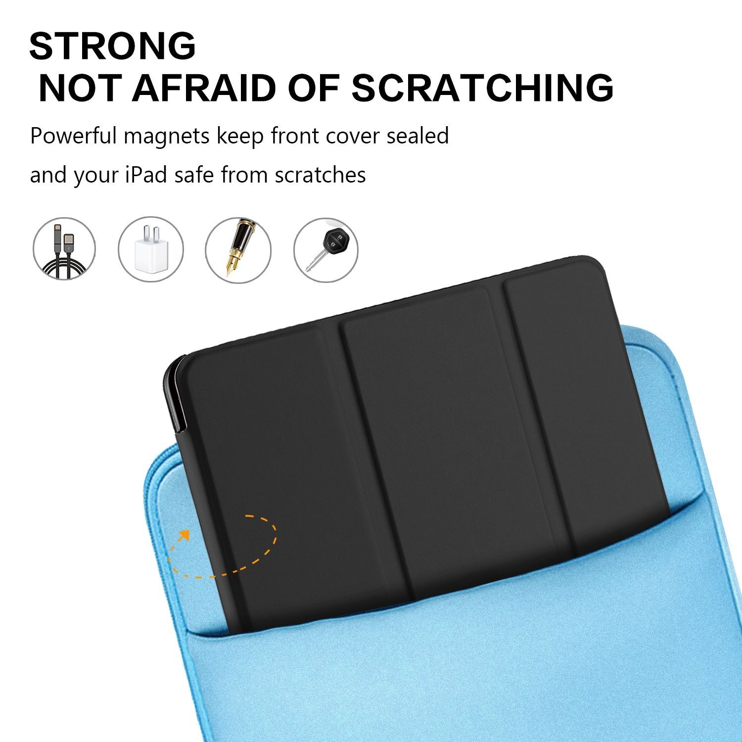 Husa Tableta Apple iPad 9.7" 2/3/4Th Generation IPad Air 2/3/4 ofera protectie Lux Black + Inel