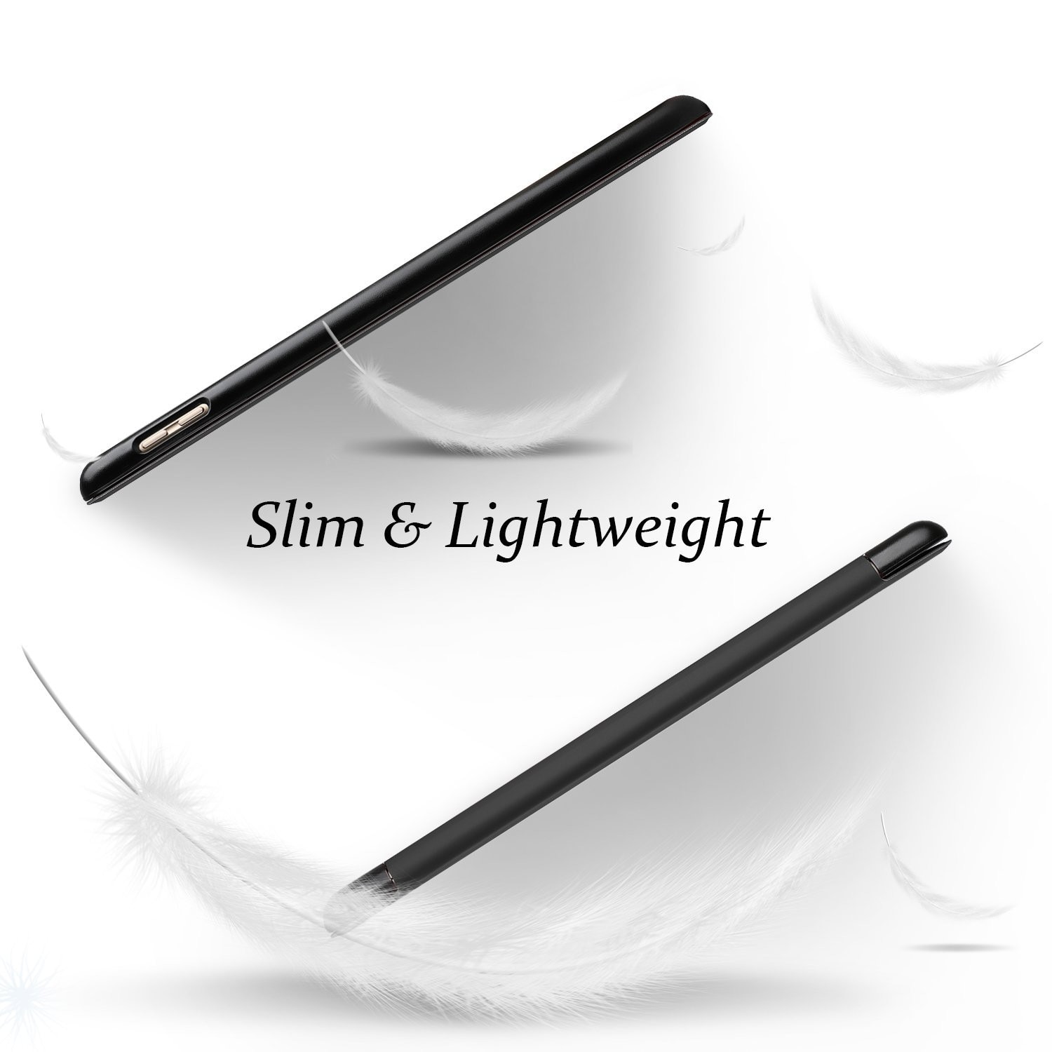 Husa Tableta Apple iPad 9.7" 2/3/4Th Generation IPad Air 2/3/4 ofera protectie Lux Black + Inel