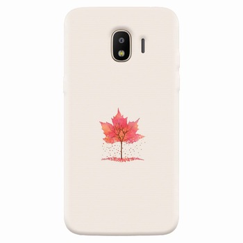 Husa silicon pentru Samsung Galaxy J2 pro 2018, Autumn Tree Leaf Shape Illustration Husa silicon pentru Samsung Galaxy J2 pro 2018, Autumn Tree Leaf Shape Illustration