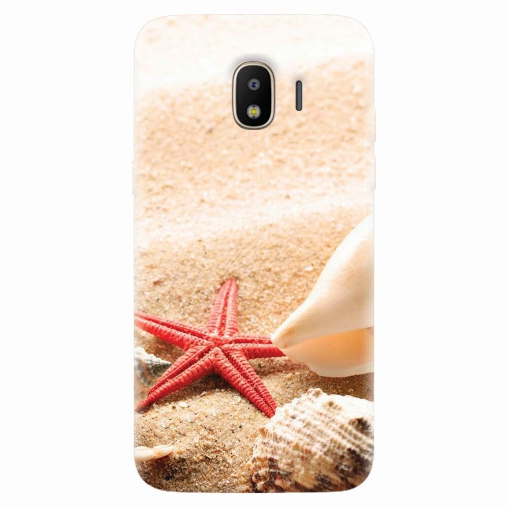 Husa silicon pentru Samsung Galaxy J2 pro 2018, Beach Shells And Starfish