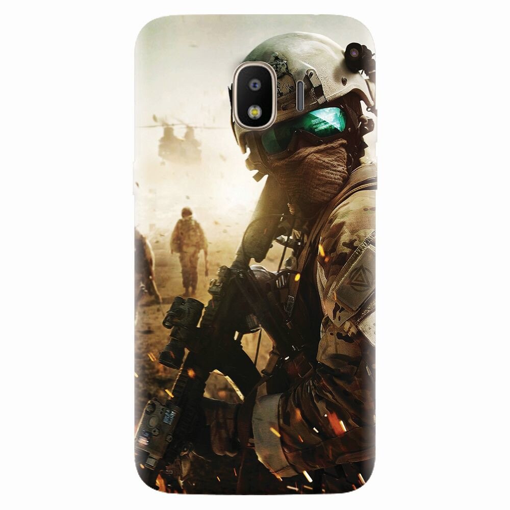 Husa silicon pentru Samsung Galaxy J2 2018, Battlefield