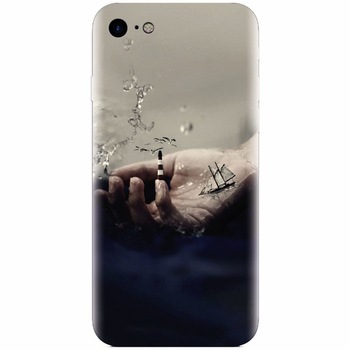 Husa silicon pentru Apple Iphone 5c, 3D Hand Ocean Render Husa silicon pentru Apple Iphone 5c, 3D Hand Ocean Render