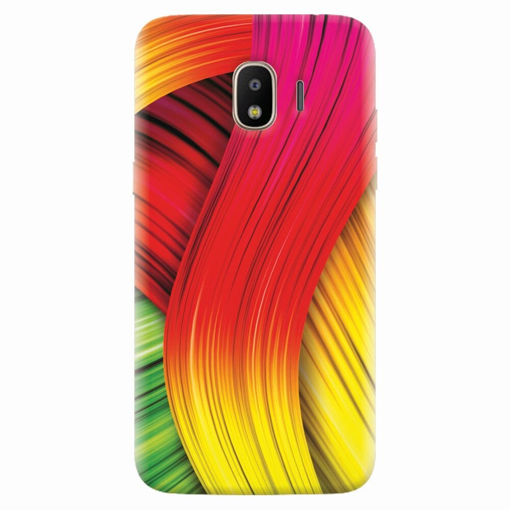 Husa silicon pentru Samsung Galaxy J4 2018, Colorful Abstract
