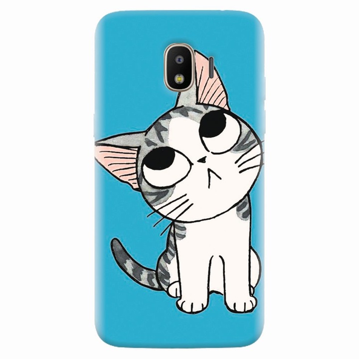 Husa silicon pentru Samsung Galaxy J4 2018, Cat Lovely Cartoon