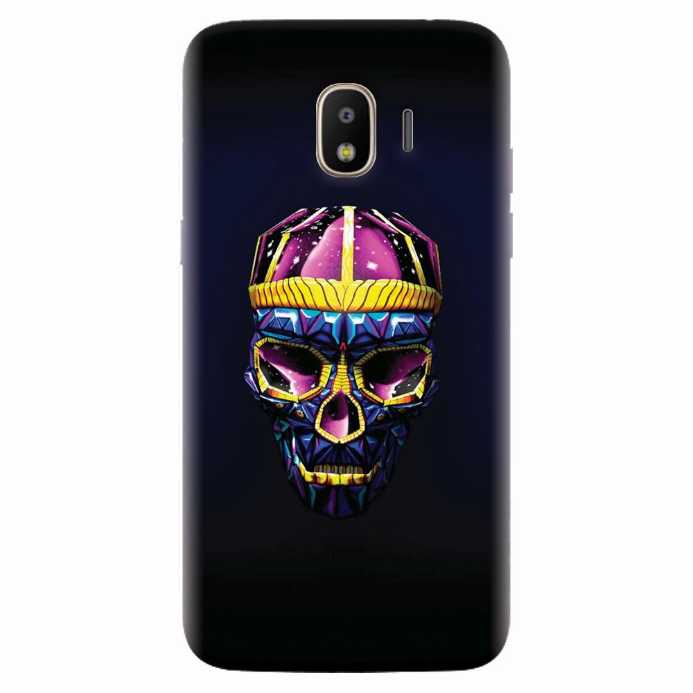Husa silicon pentru Samsung Galaxy J4 2018, Colorfull Skull
