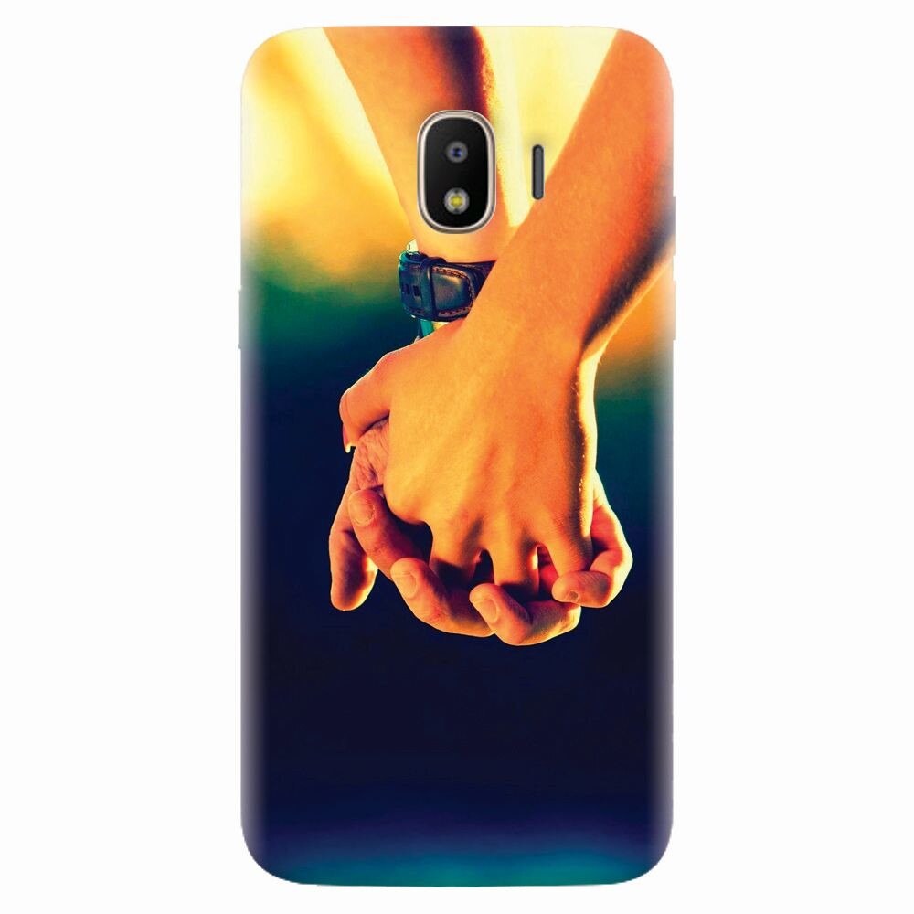 Husa silicon pentru Samsung Galaxy J4 2018, Couple Holding Hands