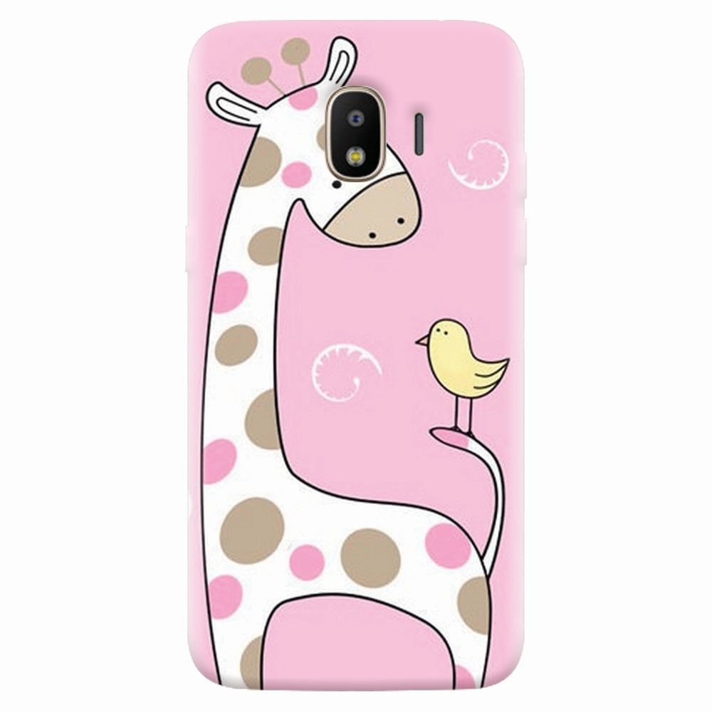 Husa silicon pentru Samsung Galaxy J2 pro 2018, Cute Giraffe