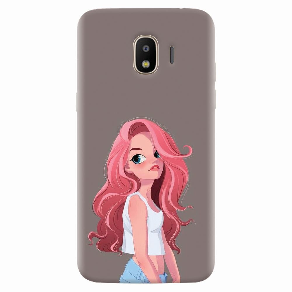 Husa silicon pentru Samsung Galaxy J4 2018, Cute Girl