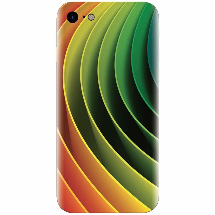 Szilikon tok Apple Iphone 5 / 5S / SE, 3D Multicolor Abstract Lines telefonhoz