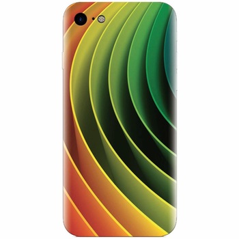 Husa silicon pentru Apple Iphone 5c, 3D Multicolor Abstract Lines Husa silicon pentru Apple Iphone 5c, 3D Multicolor Abstract Lines