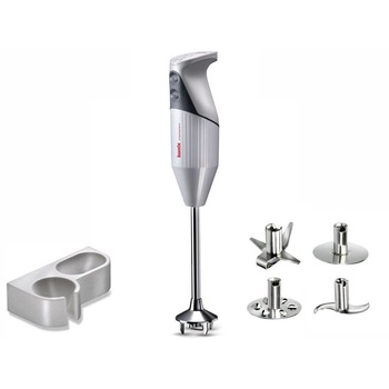 Mixer profesional Bamix Gastro 350, 350 W, Motor profesional, Fabricat in Elvetia, 2 Viteze, Reglare automata, 4 Lame/Discuri, Alb Mixer profesional Bamix Gastro 350, 350 W, Motor profesional, Fabricat in Elvetia, 2 Viteze, Reglare automata, 4 Lame/Discuri, Alb