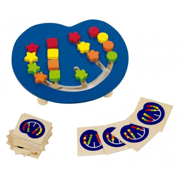 Joc sorteaza culorile, lemn, multicolor
