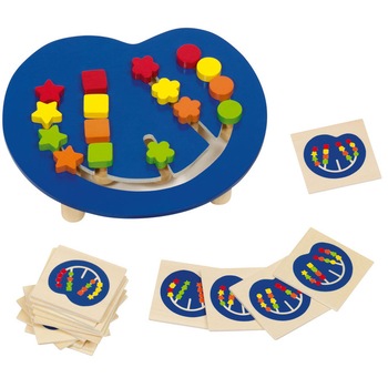 Joc sorteaza culorile, lemn, multicolor Joc sorteaza culorile, lemn, multicolor