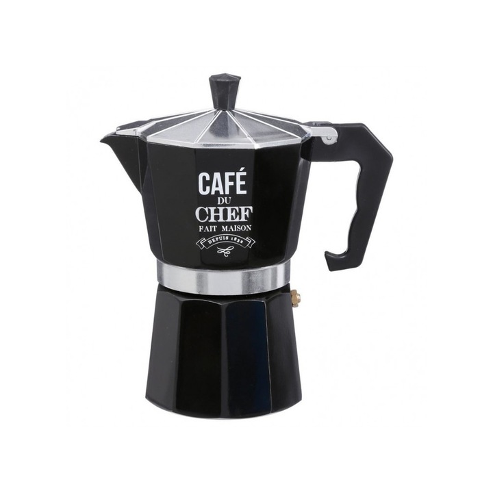 Espressor negru, capacitate 6 cesti JJA