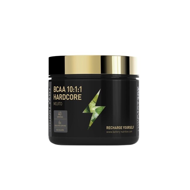 Aminoacizi Battery Nutrition BCAA 10:1:1 Hardcore, 0.300kg