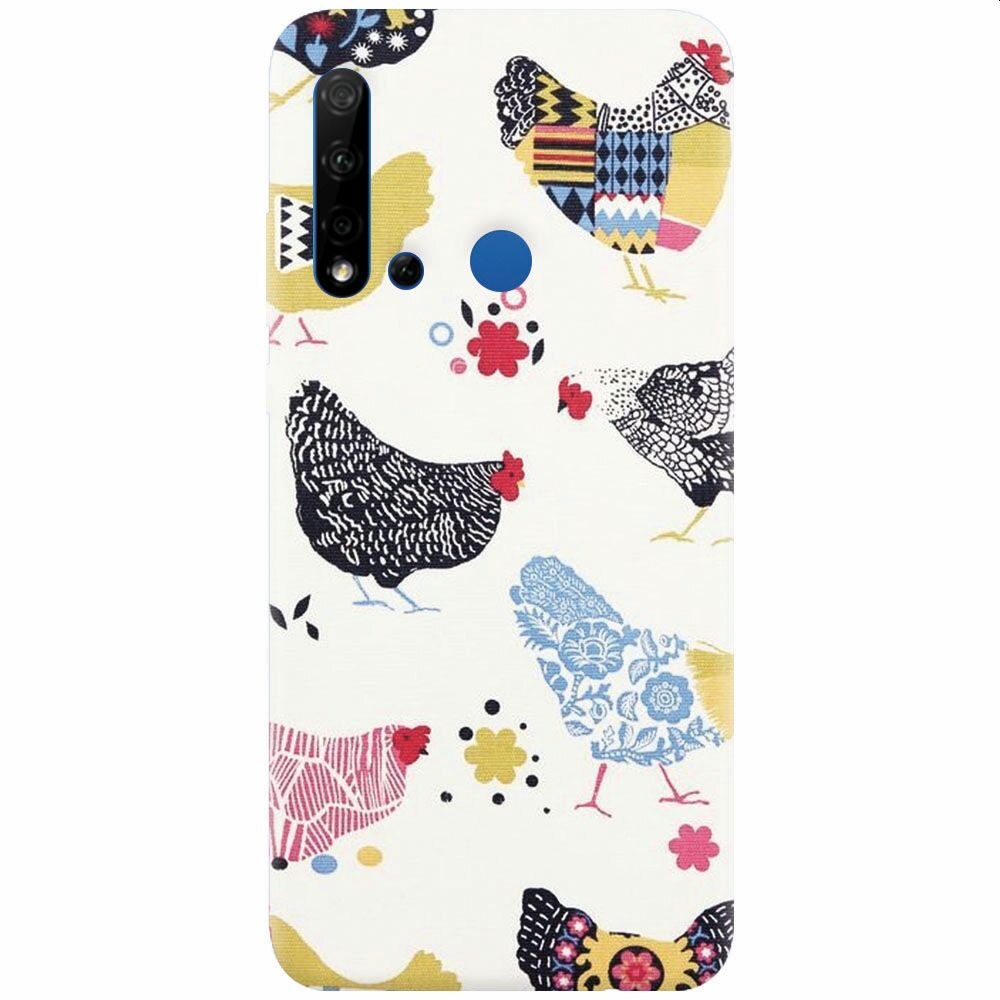 Husa silicon pentru Huawei P20 Lite (2019), Chickens