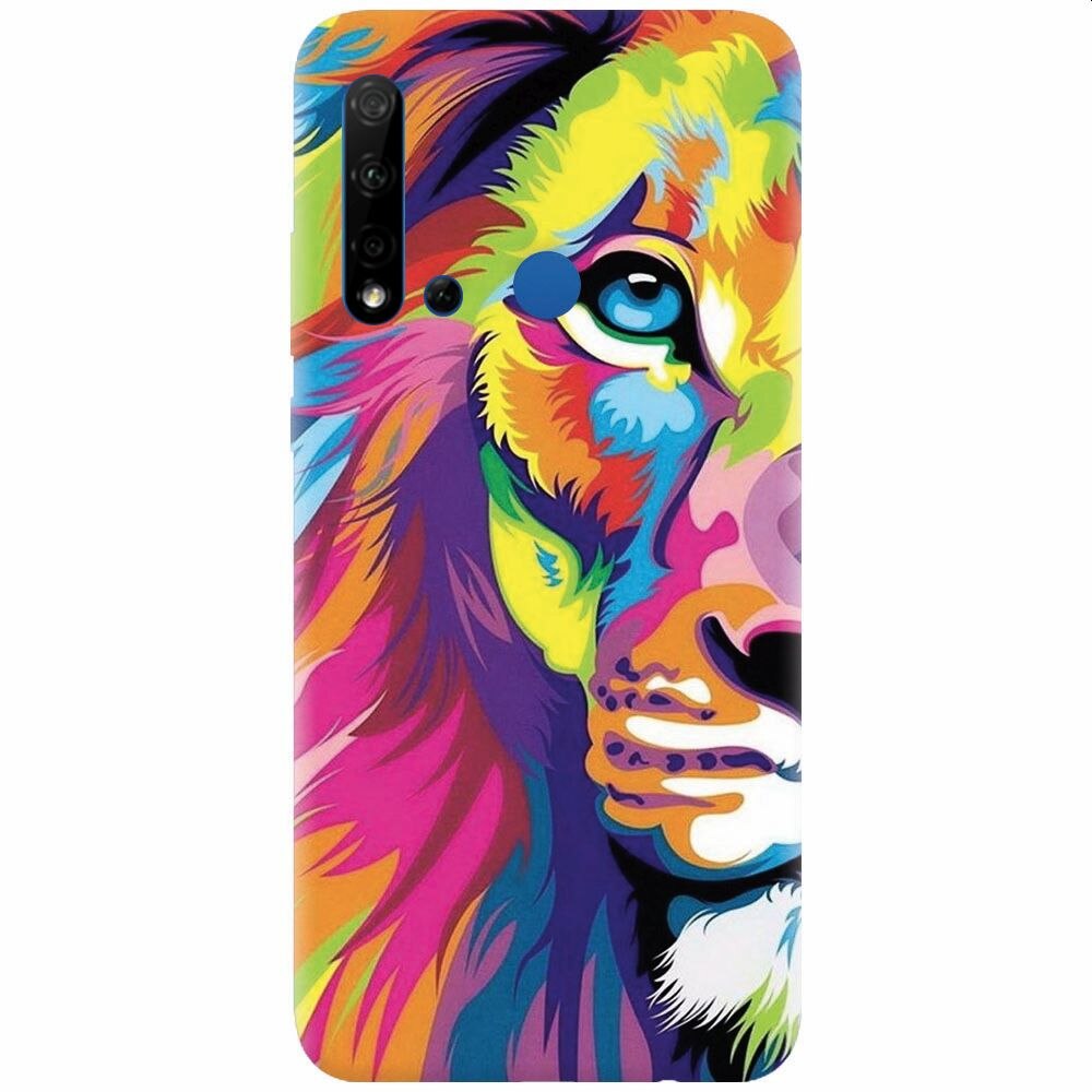 Husa silicon pentru Huawei P20 Lite (2019), Colorfull Lion 002