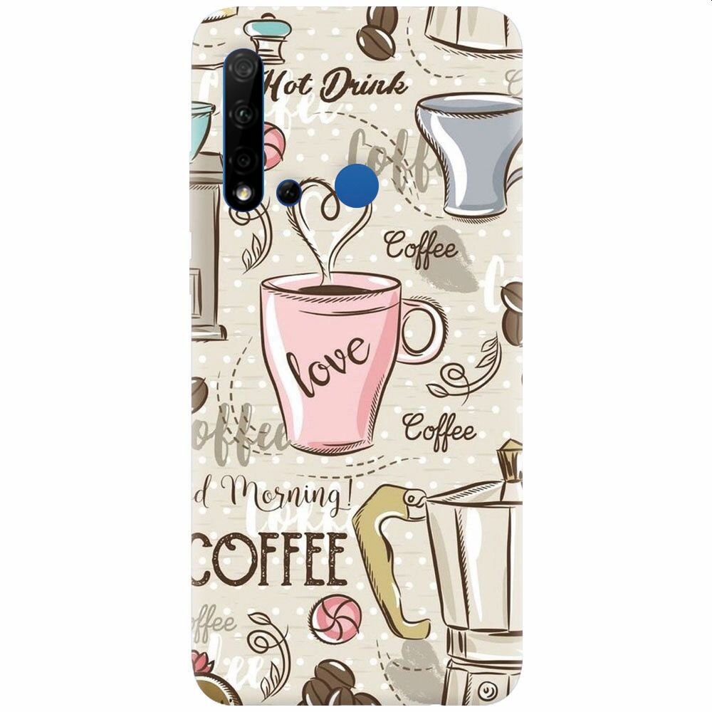 Husa silicon pentru Huawei P20 Lite (2019), Coffe And Donuts