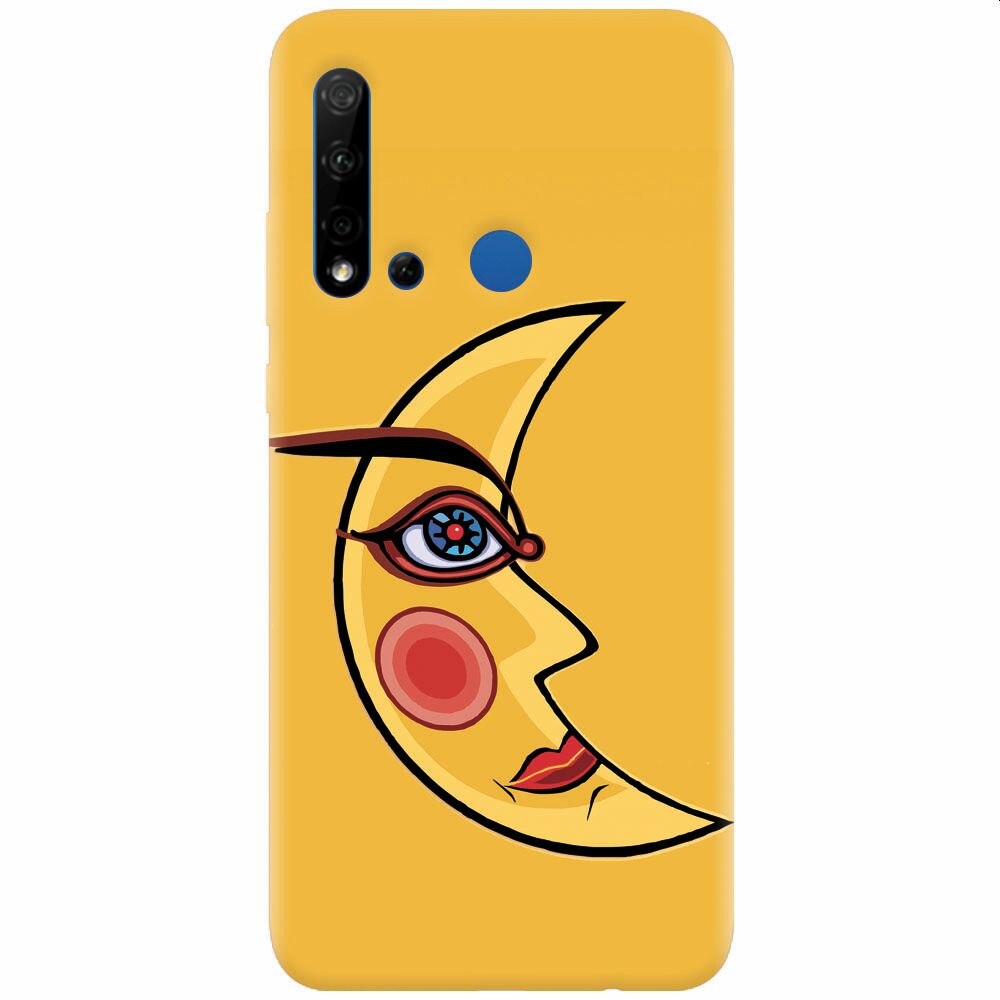 Husa silicon pentru Huawei P20 Lite (2019), Yellow Moon