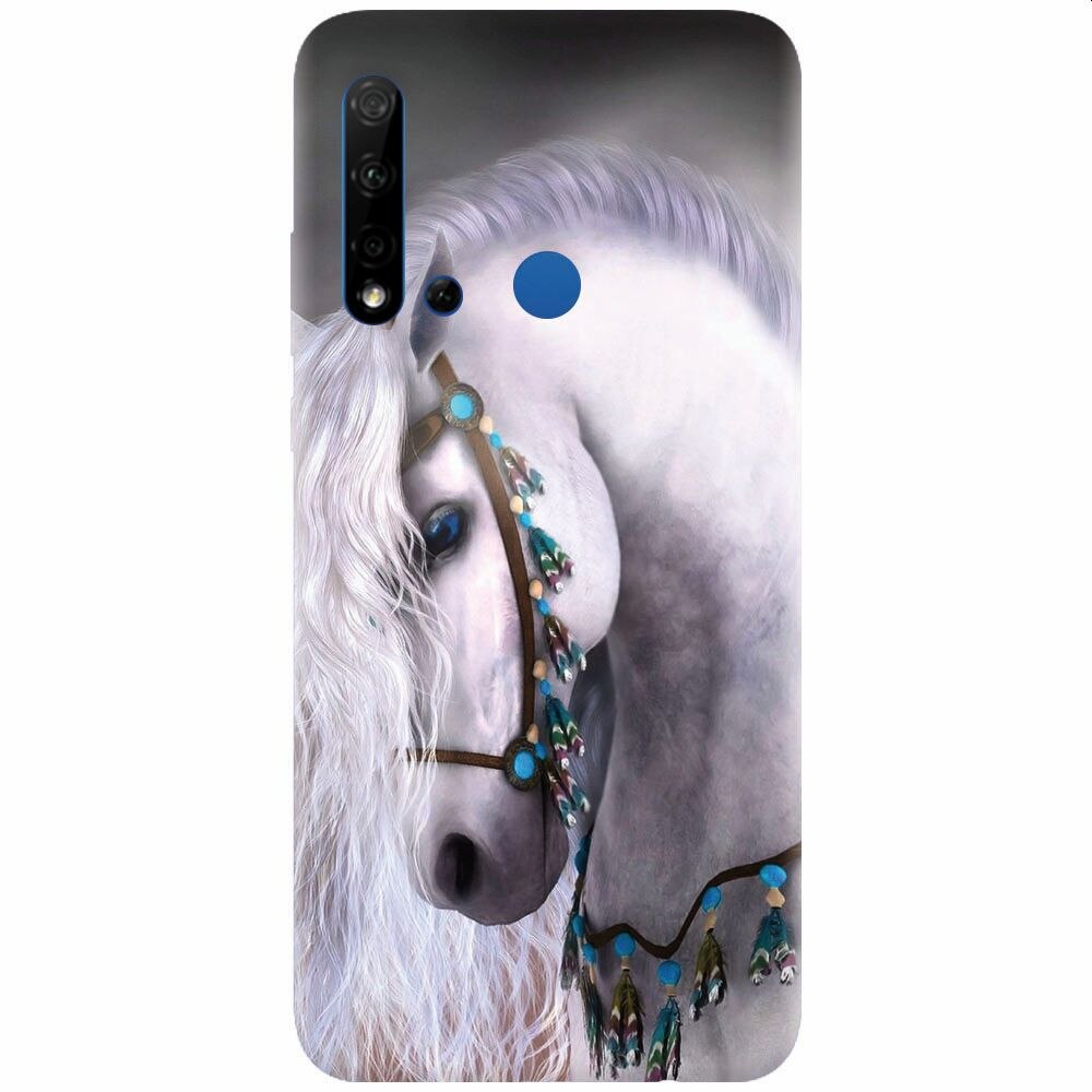 Husa silicon pentru Huawei P20 Lite (2019), White Horse