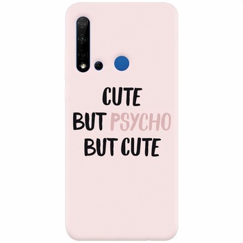 Husa silicon pentru Huawei P20 Lite (2019), Cute But Psycho Husa silicon pentru Huawei P20 Lite (2019), Cute But Psycho