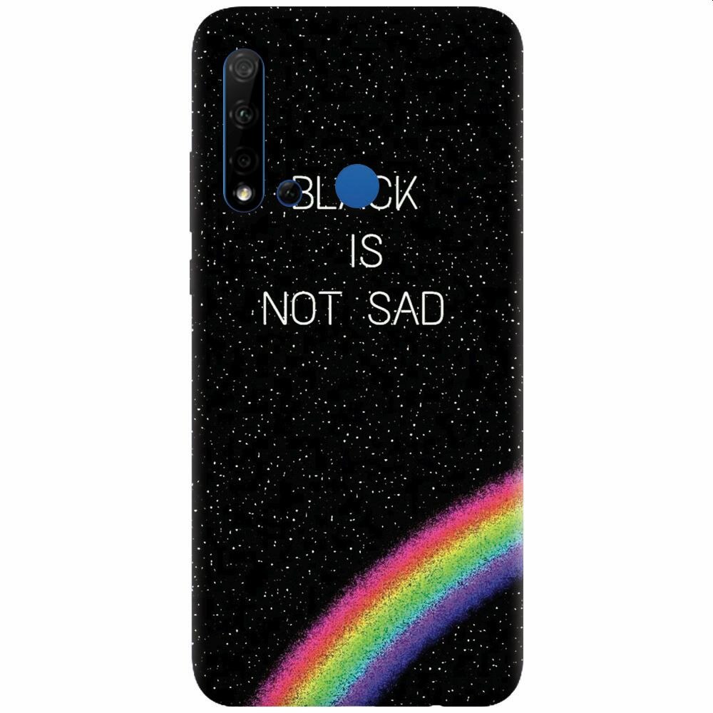 Husa silicon pentru Huawei P20 Lite (2019), Black Is Not Sad