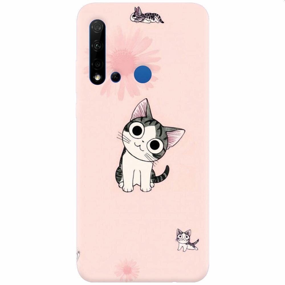 Husa silicon pentru Huawei P20 Lite (2019), Cute Cat 101
