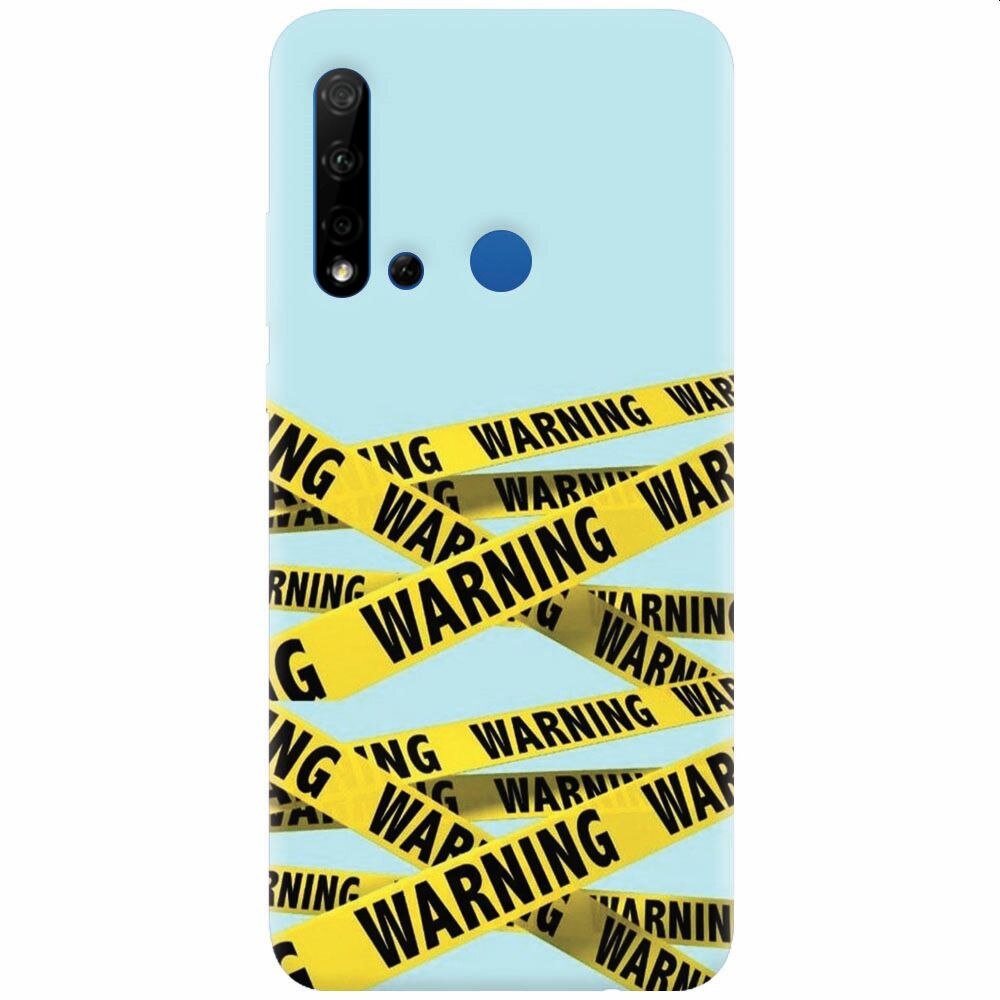 Husa silicon pentru Huawei P20 Lite (2019), Warning
