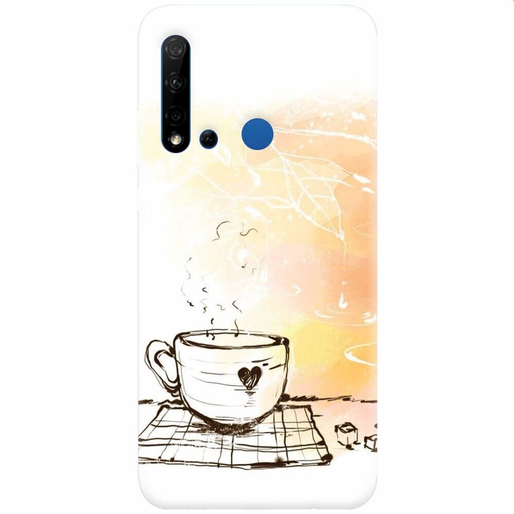 Husa silicon pentru Huawei P20 Lite (2019), Coffe Love