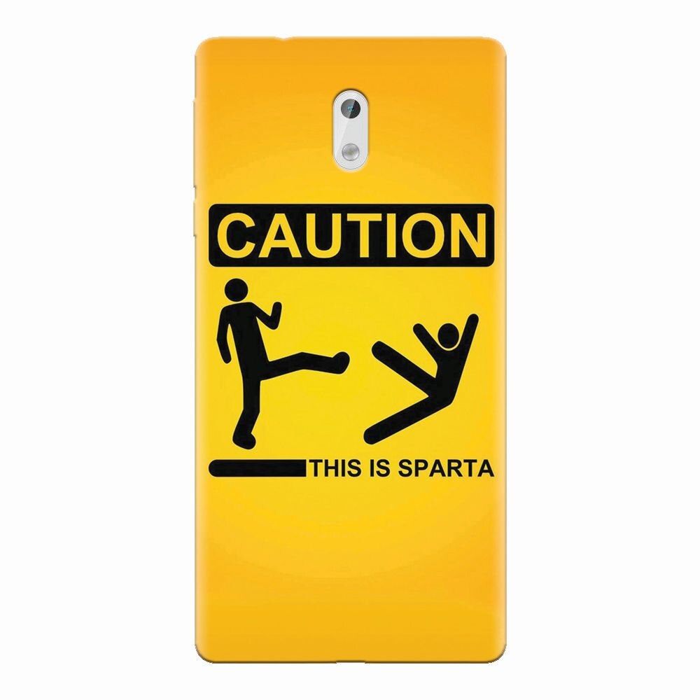 Husa silicon pentru Nokia 3, This Is Sparta Funny Illustration