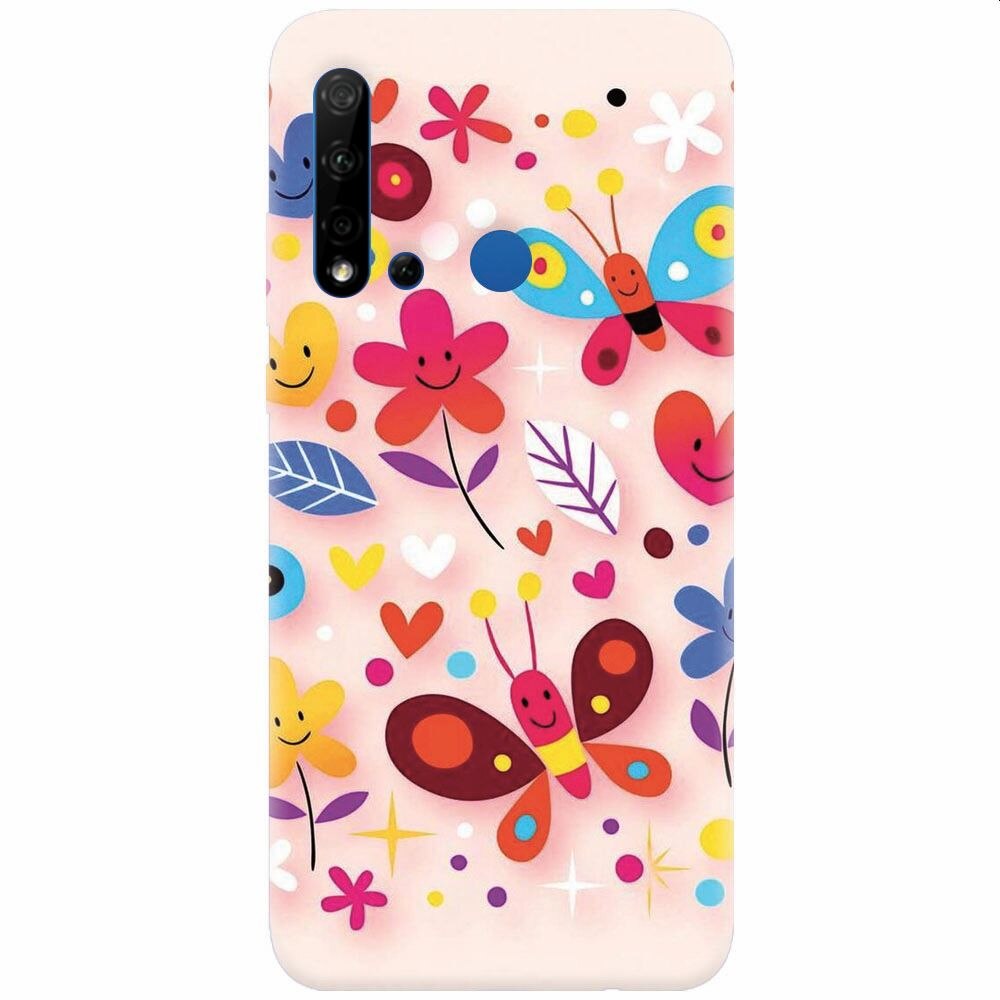Husa silicon pentru Huawei P20 Lite (2019), Butterfly 102