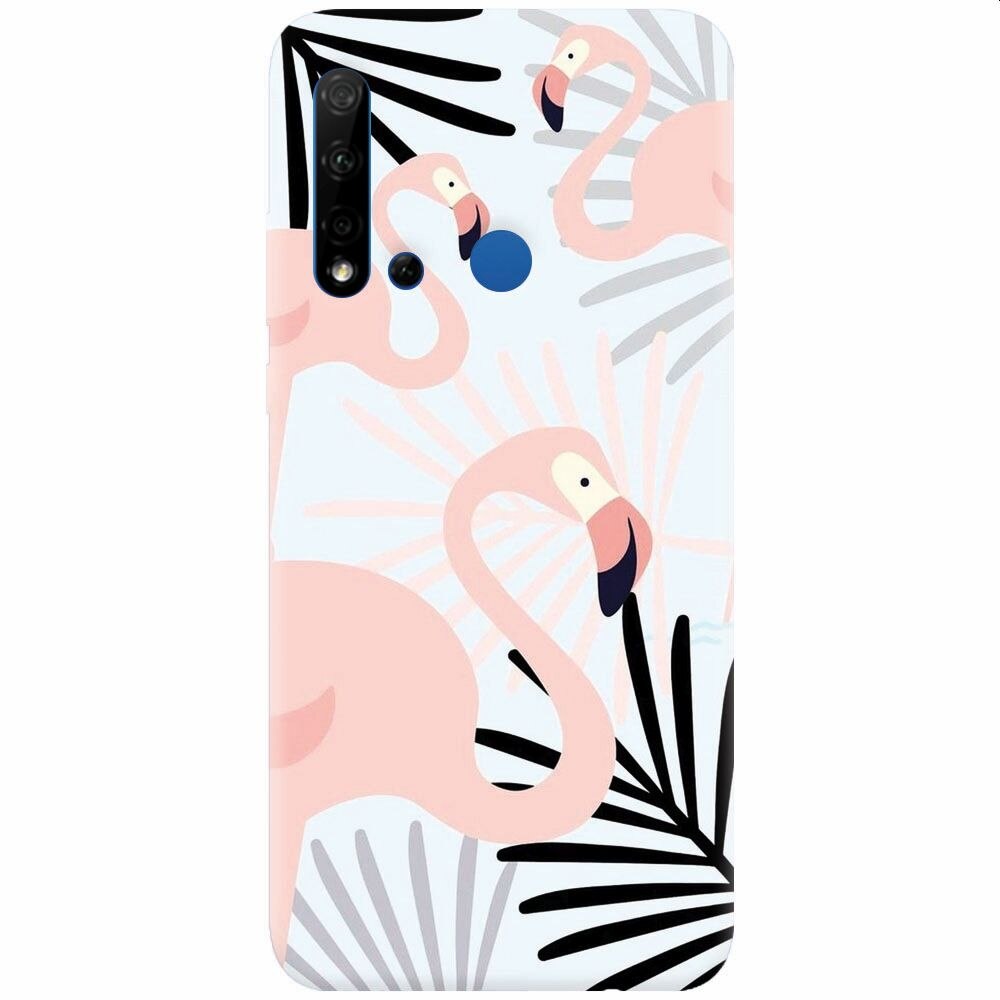 Husa silicon pentru Huawei P20 Lite (2019), Flamingo