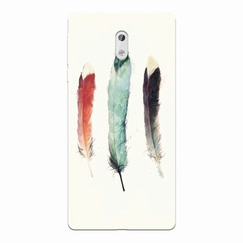 Husa silicon pentru Nokia 3, Three Feathers Husa silicon pentru Nokia 3, Three Feathers