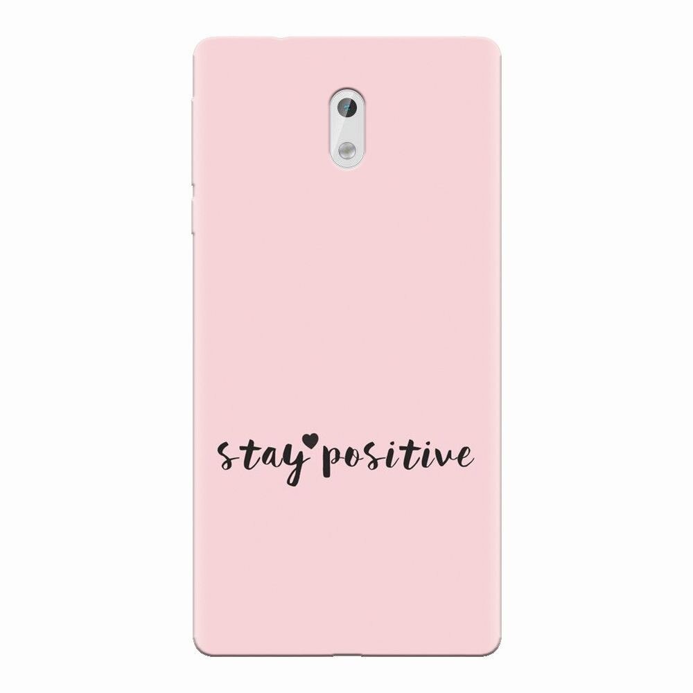 Husa silicon pentru Nokia 3, Stay Positive