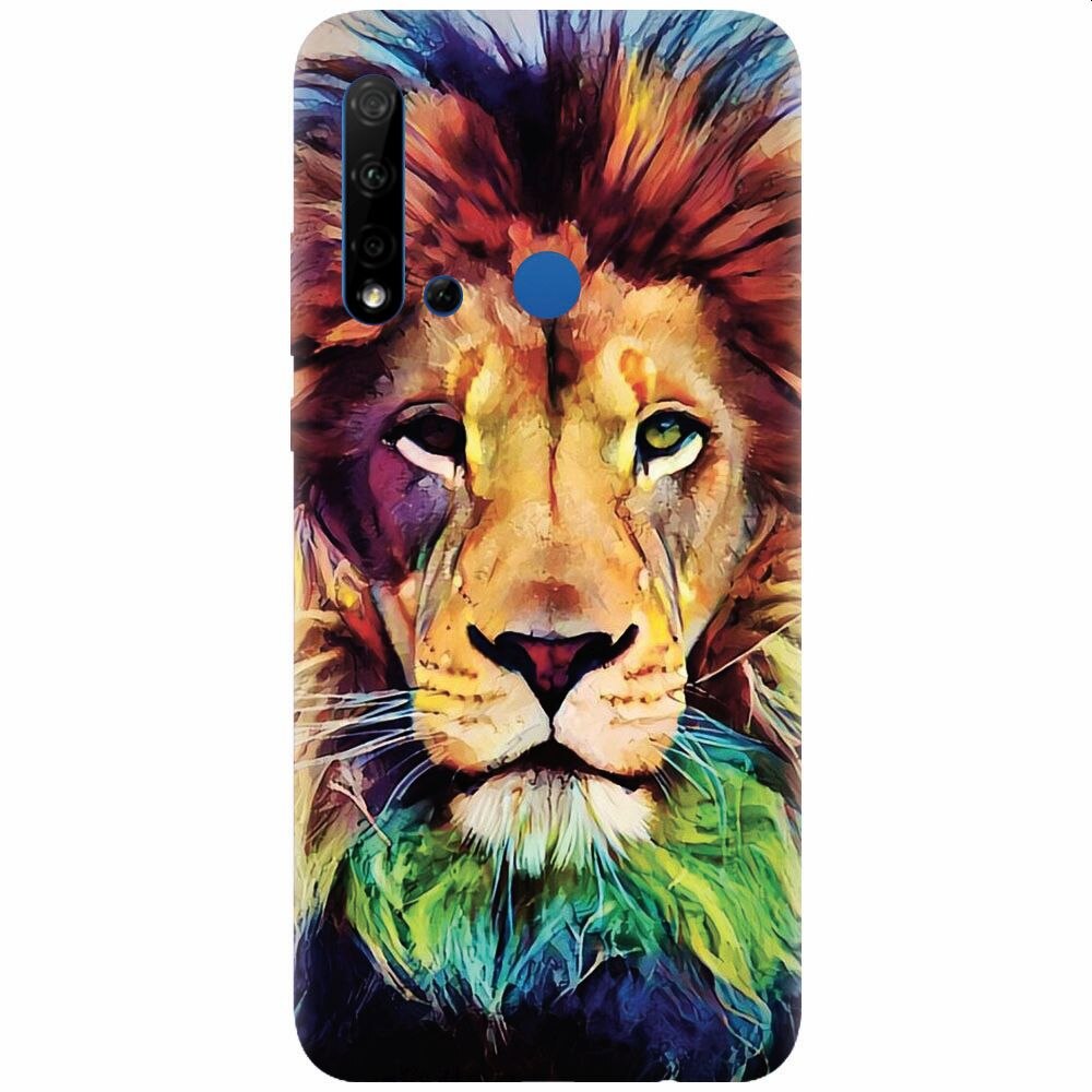 Husa silicon pentru Huawei P20 Lite (2019), Colorfull Lion