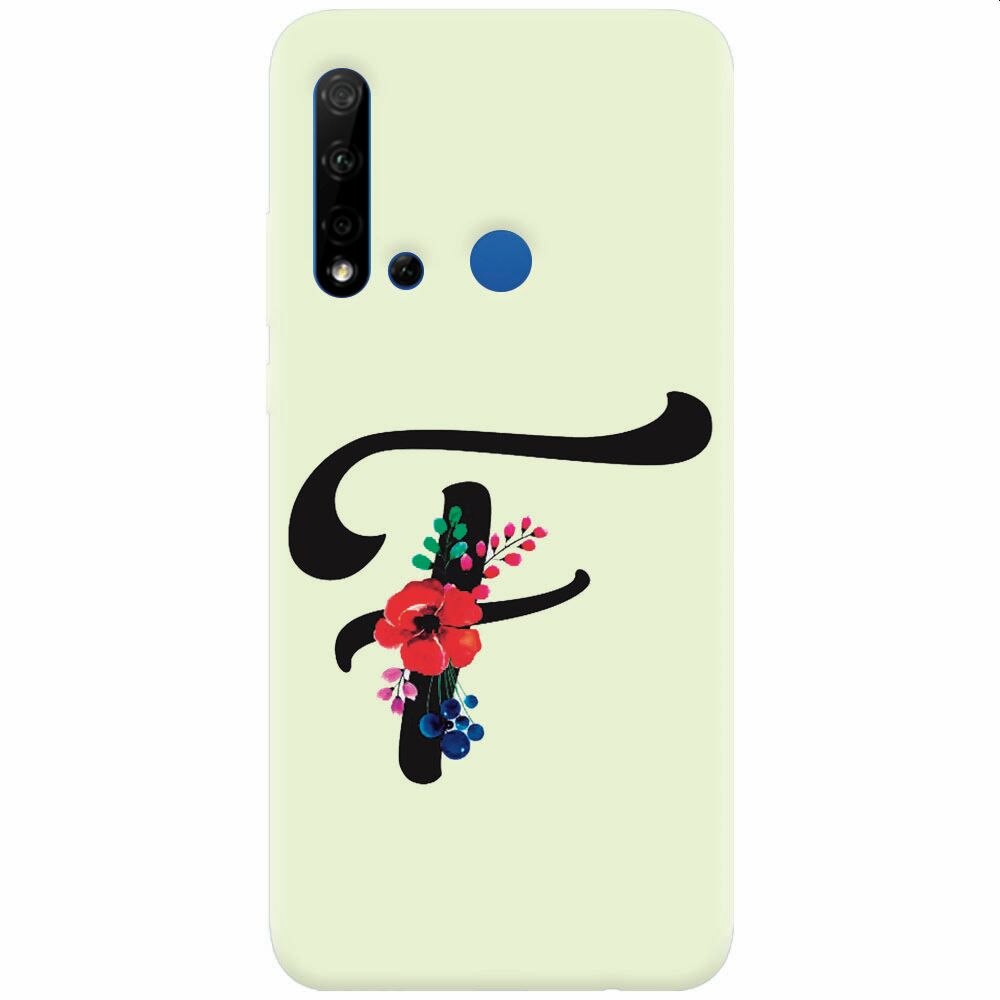 Husa silicon pentru Huawei P20 Lite (2019), Litera F