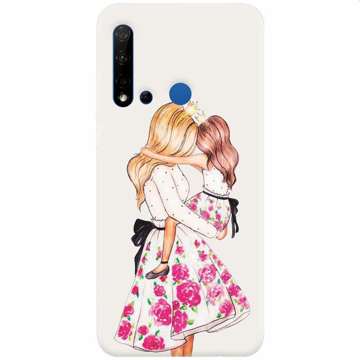 Силиконов кейс съвместим с Huawei P20 Lite (2019), Mom Love