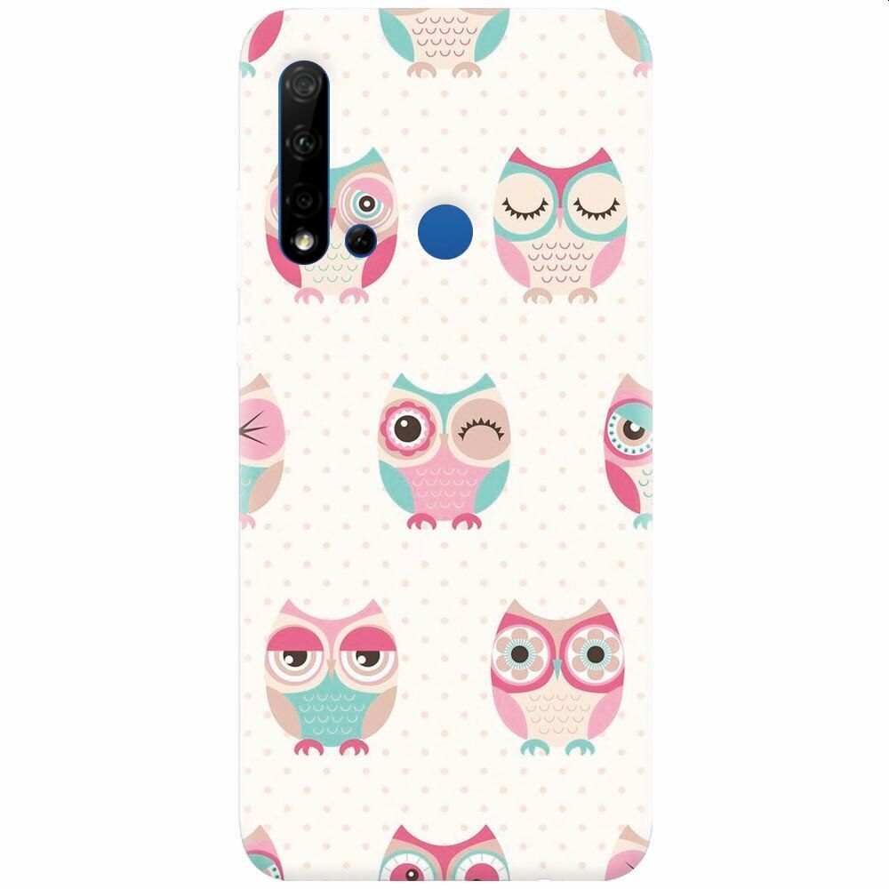 Husa silicon pentru Huawei P20 Lite (2019), Owl Pattern