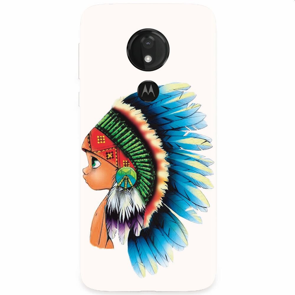 Husa silicon pentru Motorola Moto G7 Power, Indian Boy