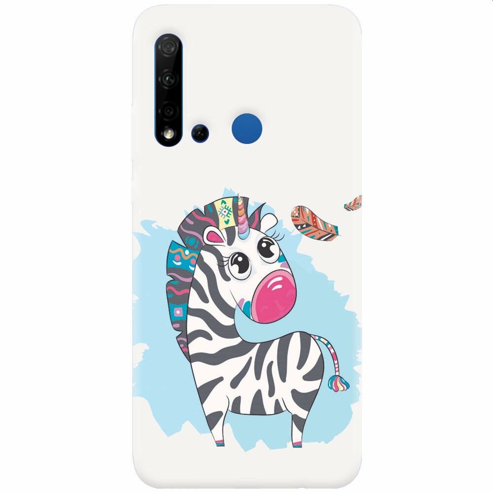 Husa silicon pentru Huawei P20 Lite (2019), Zebra