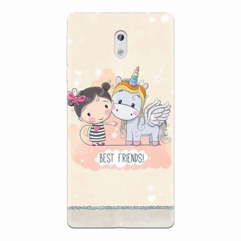 Husa silicon pentru Nokia 3, Best Friends Husa silicon pentru Nokia 3, Best Friends