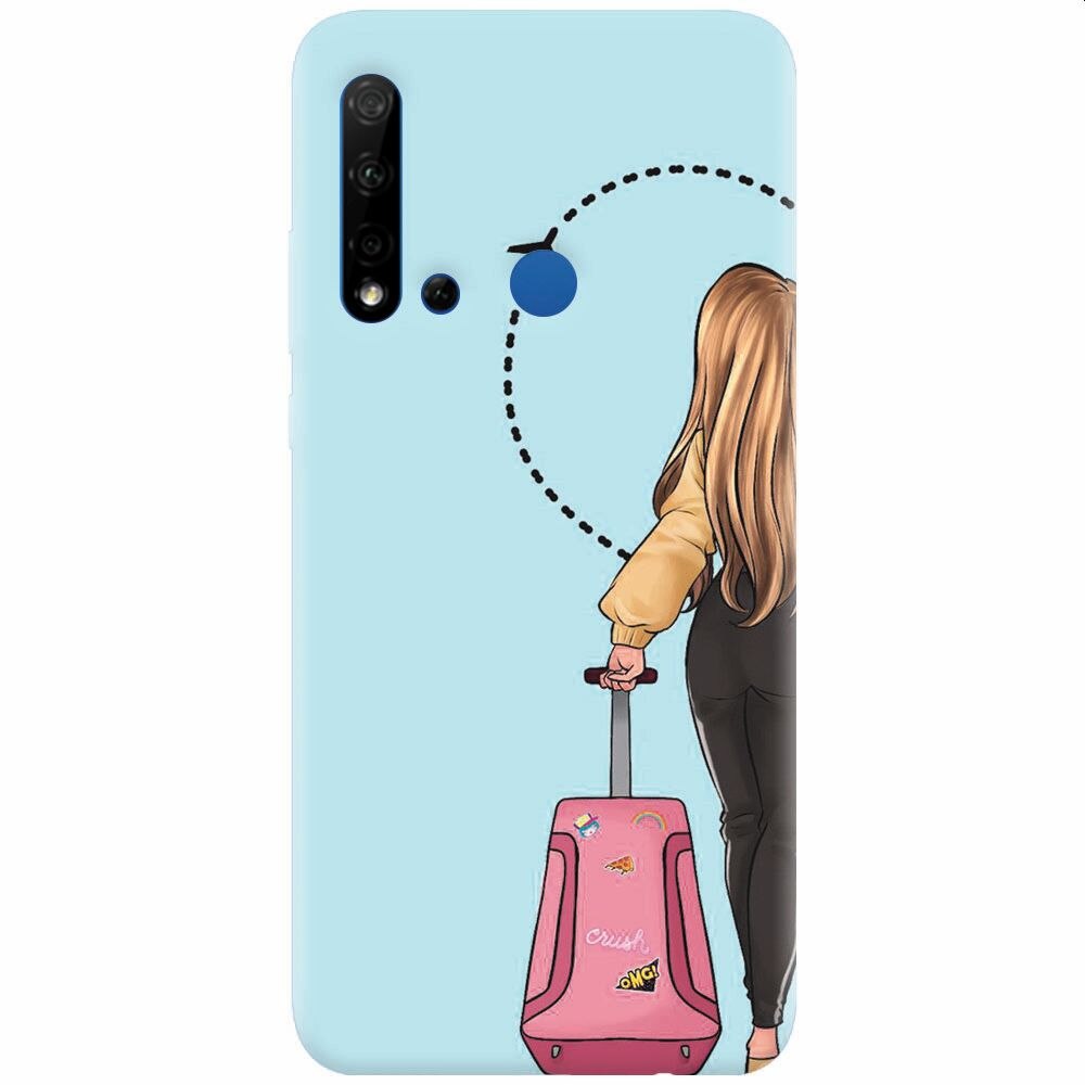 Husa silicon pentru Huawei P20 Lite (2019), Travel Girl