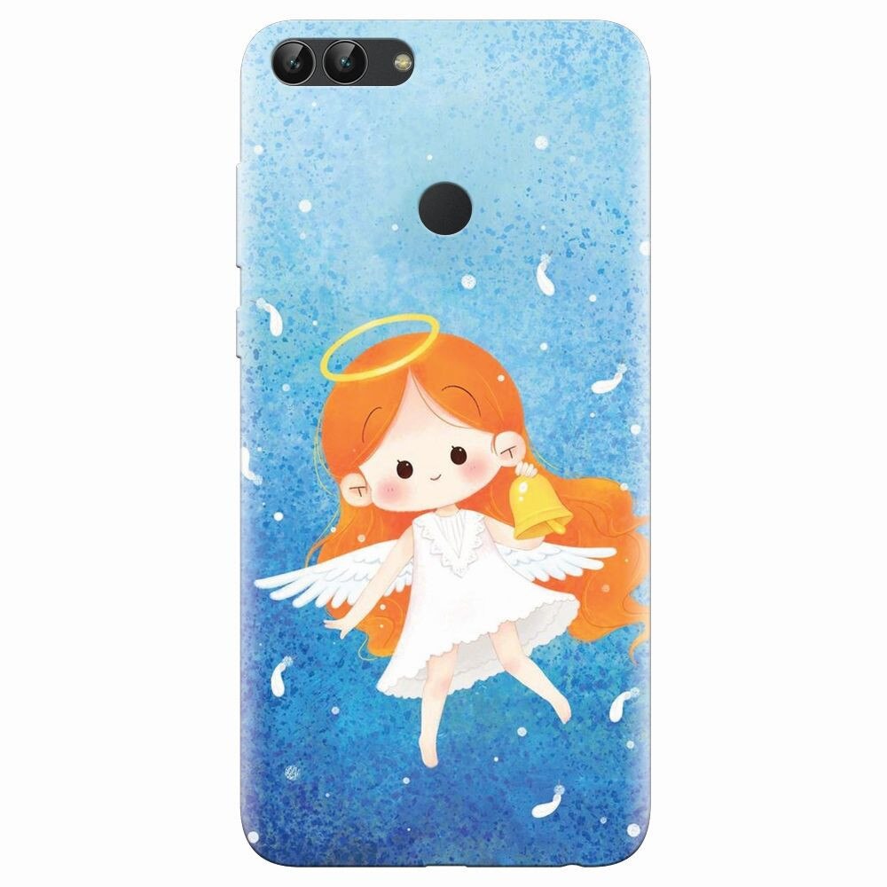 Husa silicon pentru Huawei P Smart, Cute Angel