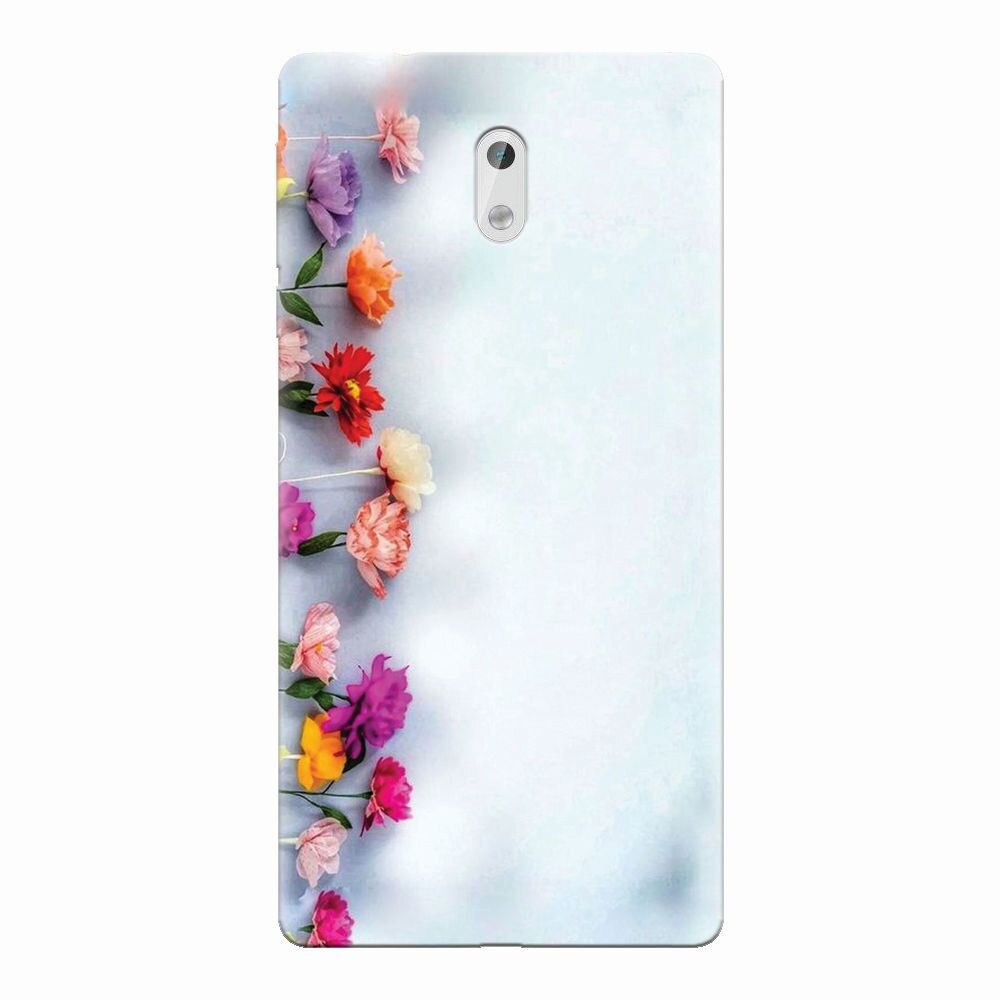 Husa silicon pentru Nokia 3, Flowers
