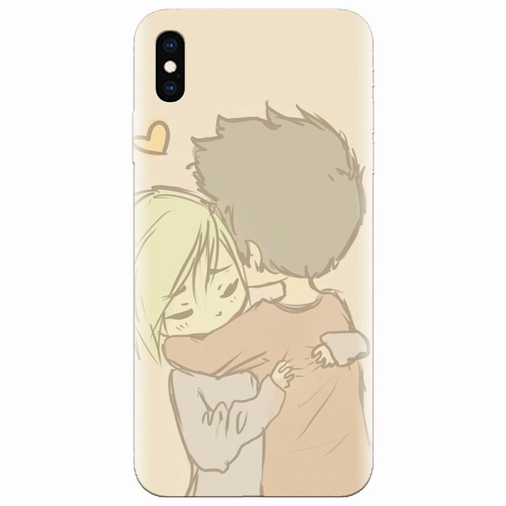 Husa silicon pentru Apple Iphone XS Max, Couple Hug