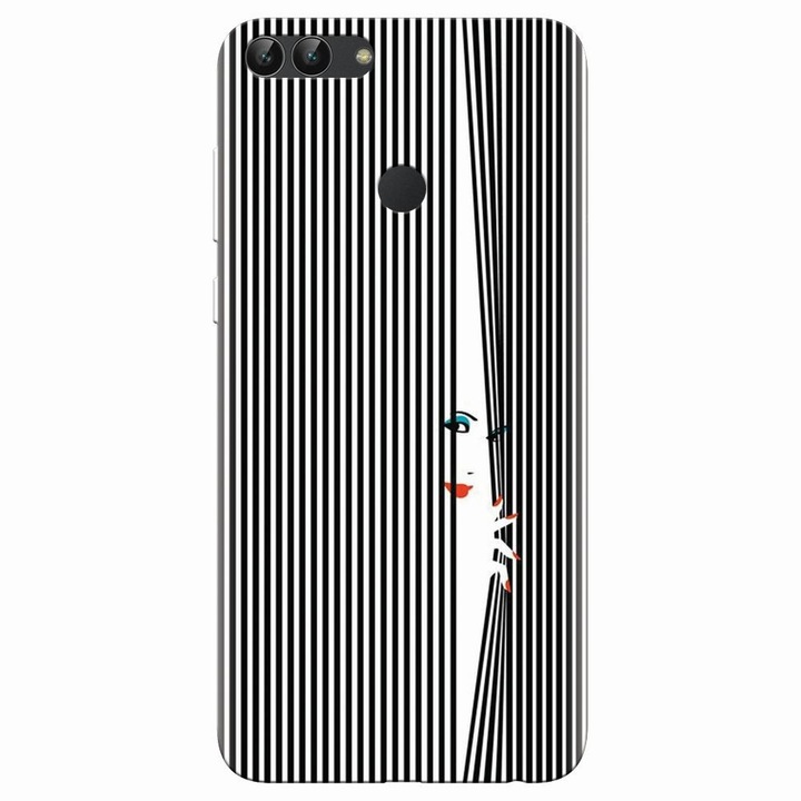 Husa din silicon compatibila cu Huawei P Smart, Stripe